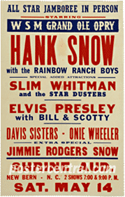 Elvis Presley poster with Hank Snow